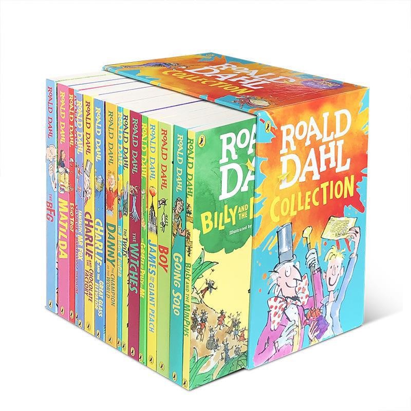 Коллекция Roald Dahl, набор из 16 книг, Набор детских книг с Чарли и шоколадной фабрикой