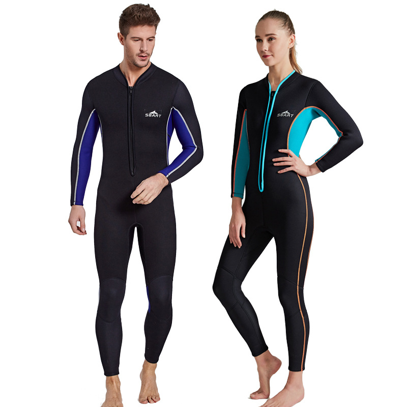 Sbart 2021 New Customized 3mm Neoprene Fabric Full Long Sleeve Diving Wet Suit Surf wetsuit For Lovers