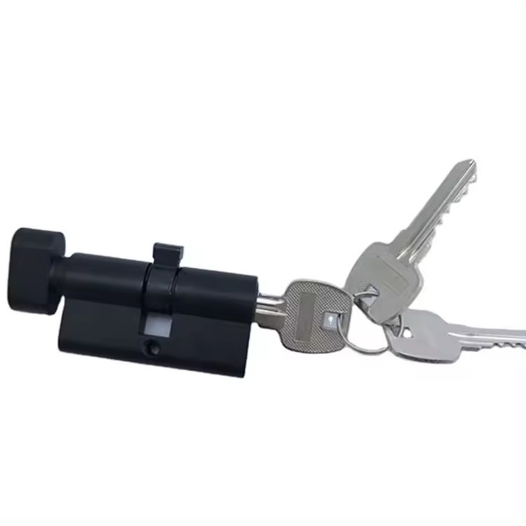 hot selling Brass door mortise Lock Cylinder one side knob one side keys 3/5 computer Keys
