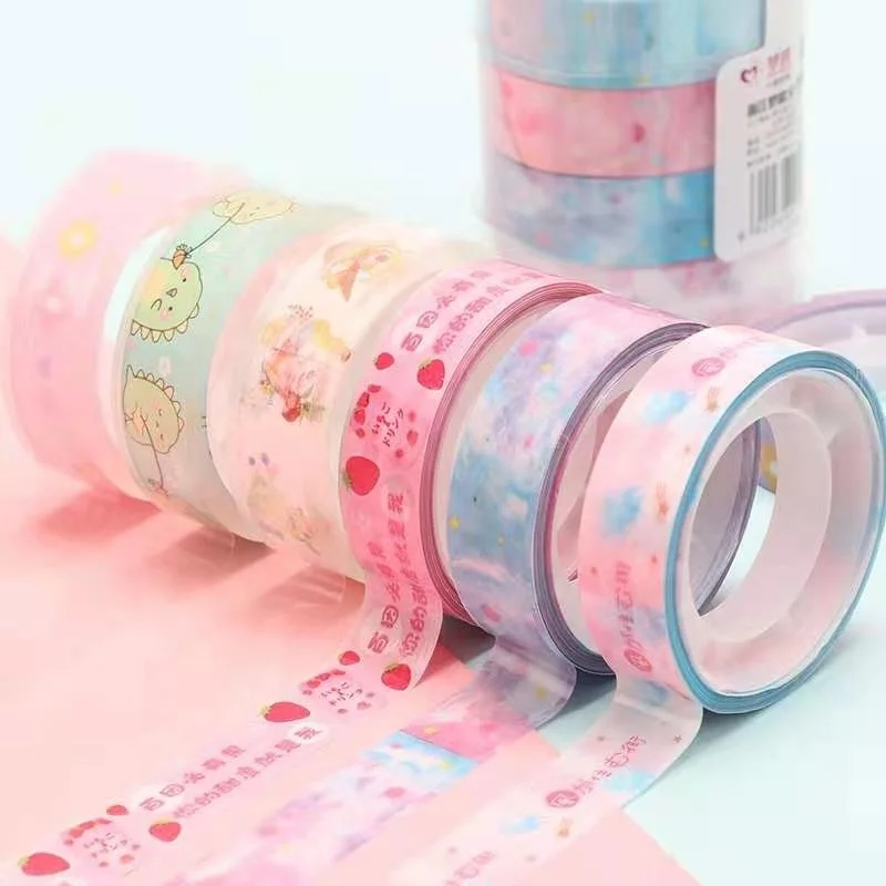 Индивидуальная Бумажная лента Washi, цветная бумажная лента для упаковки подарков, печатная упаковочная лента Washi