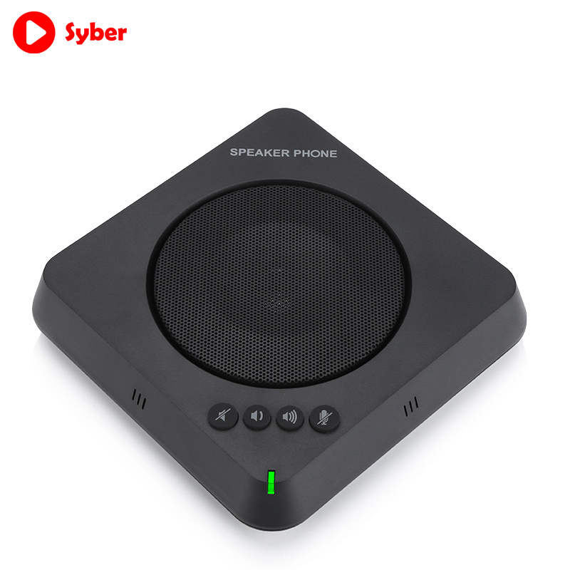 Usb-Колонка Plug N Play черная настольная всенаправленная микрофонная интерфейсная HD-Колонка для конференц-связи
