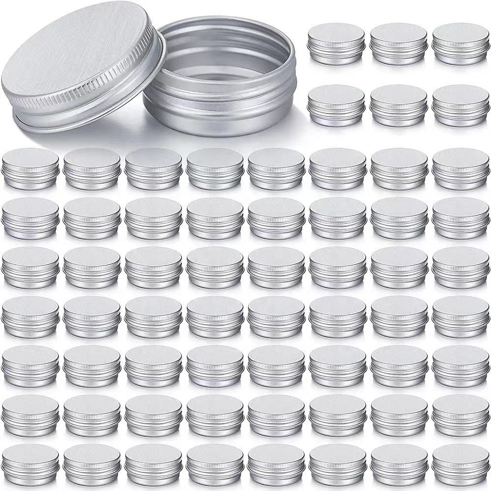 30g 50g 60g 80g 100g 1oz 2oz 5oz Empty aluminum Tin For Lip Balm Candle aluminum Jar