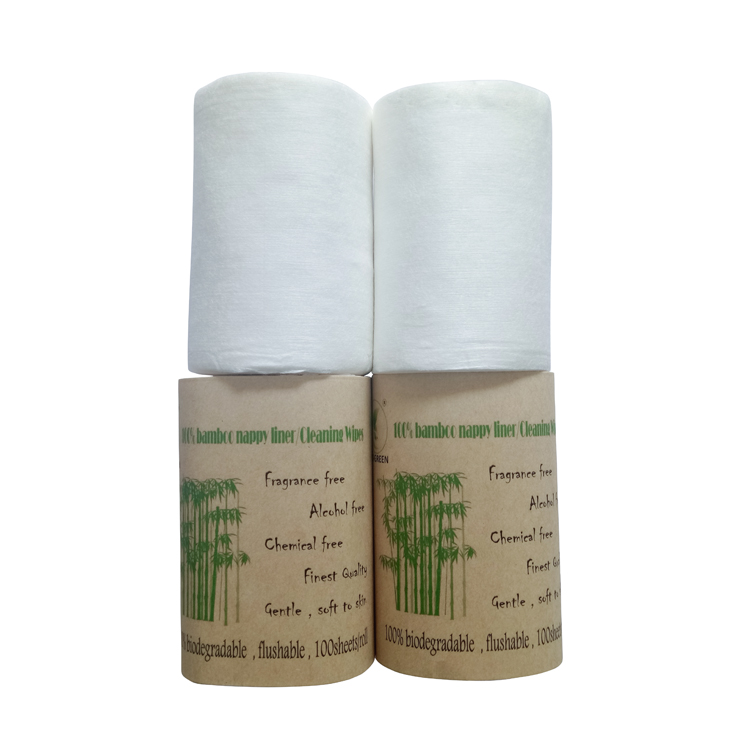 spunlace nonwoven 100% biodegradable flushable liners diapers