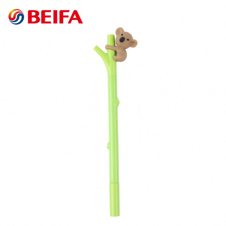 Beifa EF-1690, онлайн, опт, форма Officetree, супер smooth0.5мм, гелевая ручка, цветная мультяшная ручка с коалой