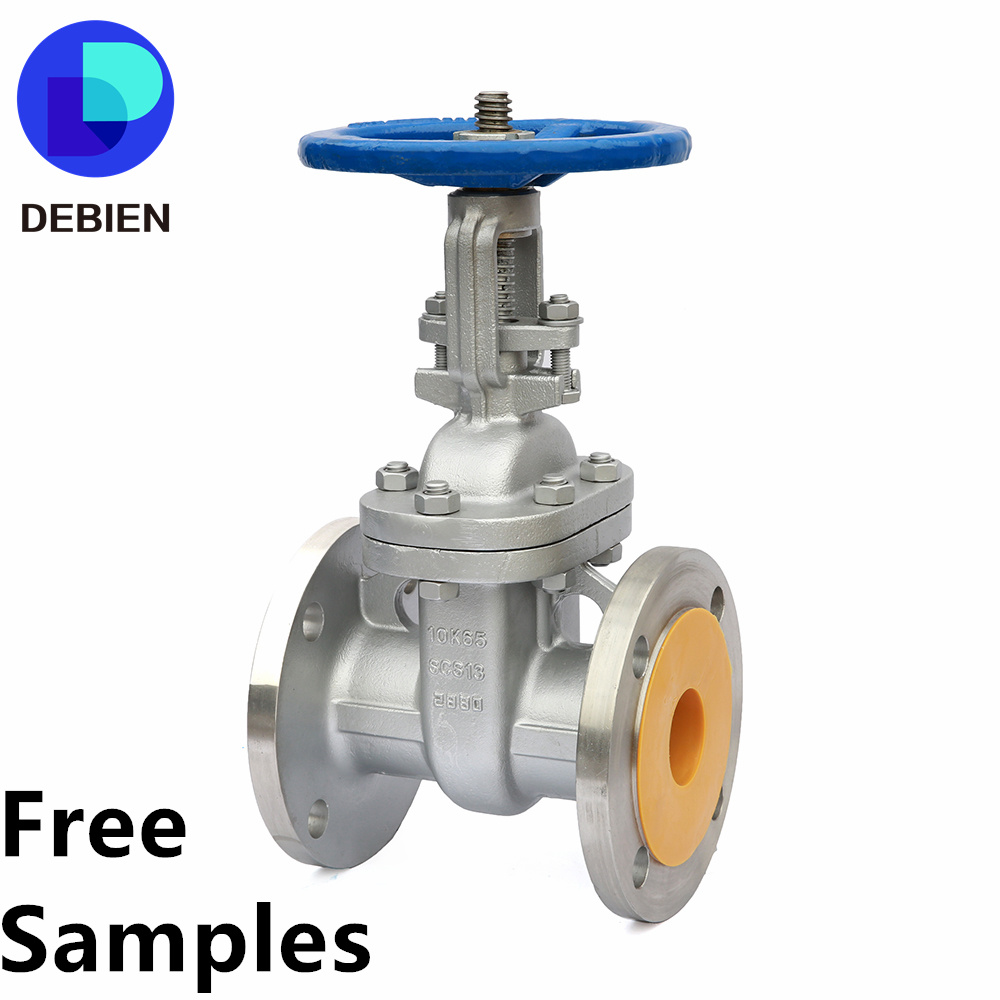 DEBIEN china industri flow control precision sanitary lockable 3m stainless steel 2inches inch flange gate valves