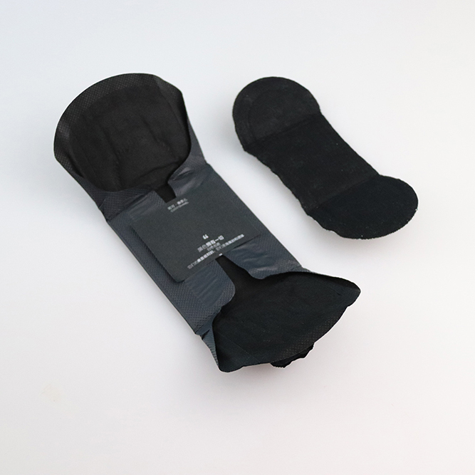 100% Cotton Soft Bamboo Natural Black Maternal Anion Sanitary Napkins Top Selling A Grade Woman Serviette Hygienique In Bulk