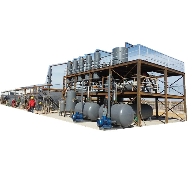 10 tons capacity Professional crude oil refining machine / crude oil refinery for sale