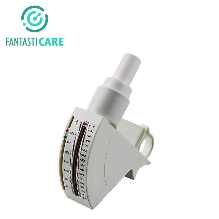 Plastic Manual Portable Asthma Lung Medical Peak Flow Meter With Mouthpiece