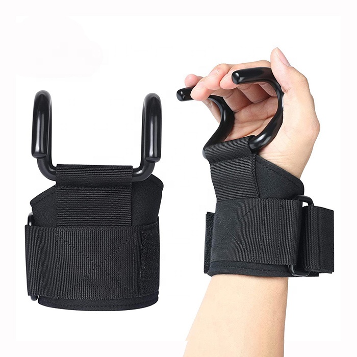 Wholesale Customized Pull Up Weight Lifting Power Hook Heavy Duty Wrist Wraps
