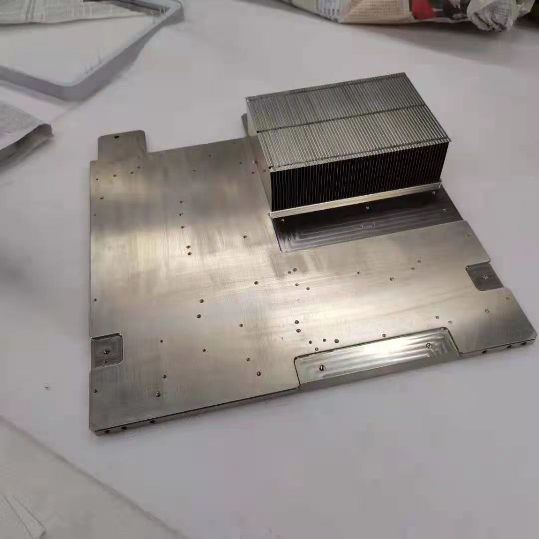 High-Power Aluminum Stacked Fin Heat Pipe Heatsink for LED Lighting
