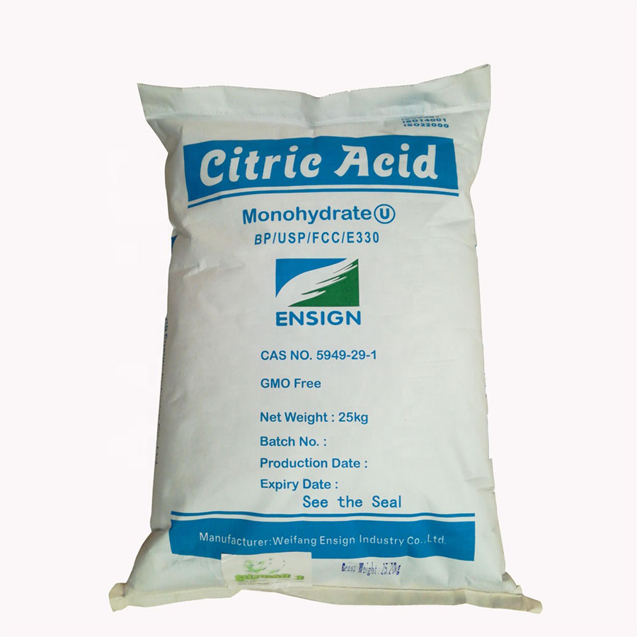 Food Grade Citric Acid Monohydrate 8-40 mesh 8-80 mesh