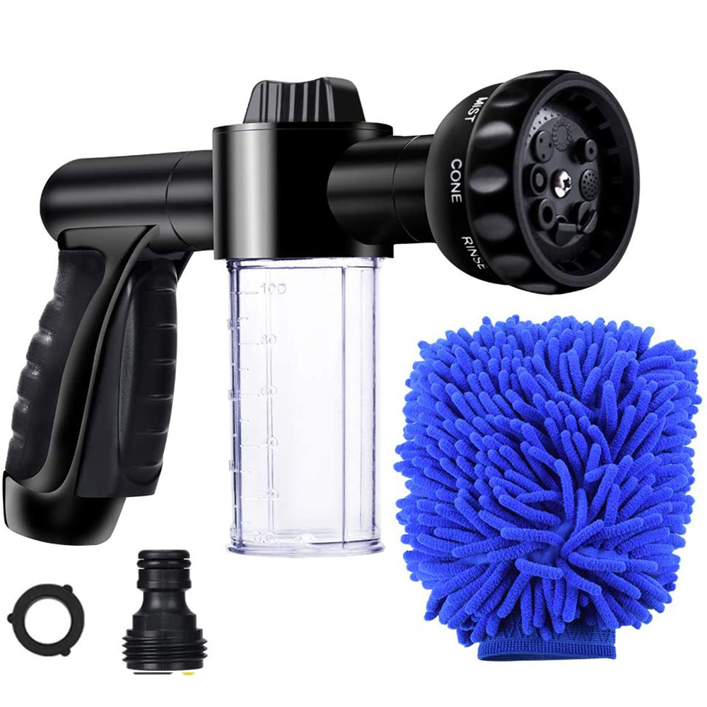 High Quality Car Wash Spray Gun Plastic Snow Foam Bottle Garden Hose Nozzle Water Gun Set