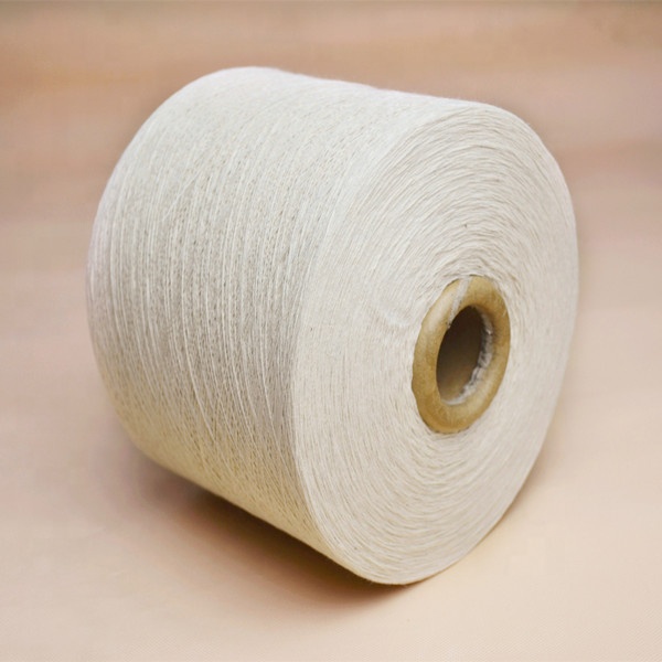 Cheap Recycled cotton yarn 8s raw white for gloves jacquard weaving