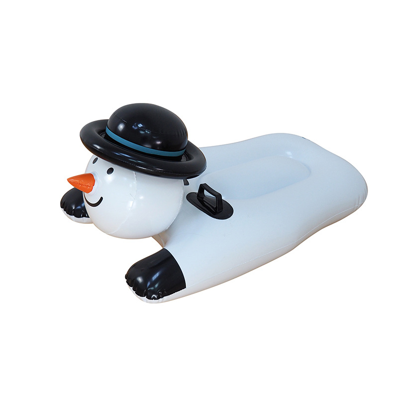 strong cold resistant PVC inflatable snowboard snowman ski ring winter christmas sleigh inflatable snow tube