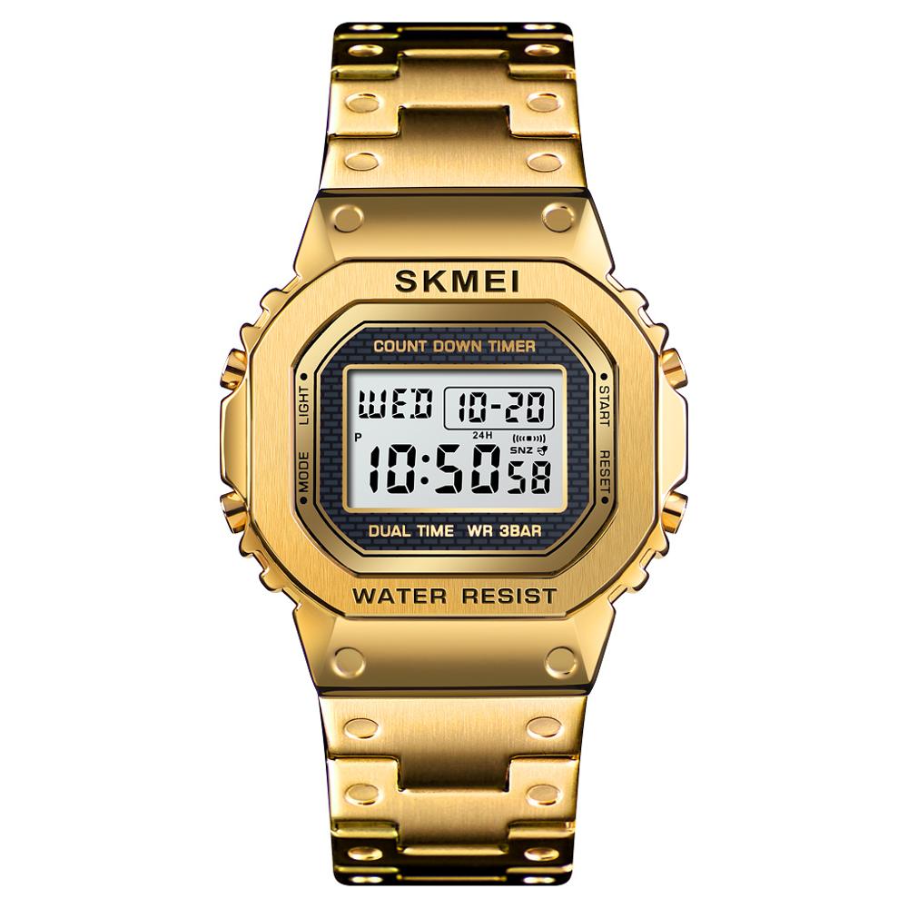 SKMEI 1456 новые мужские цифровые часы электронные наручные часы мужские светодиодные цифровые спортивные часы