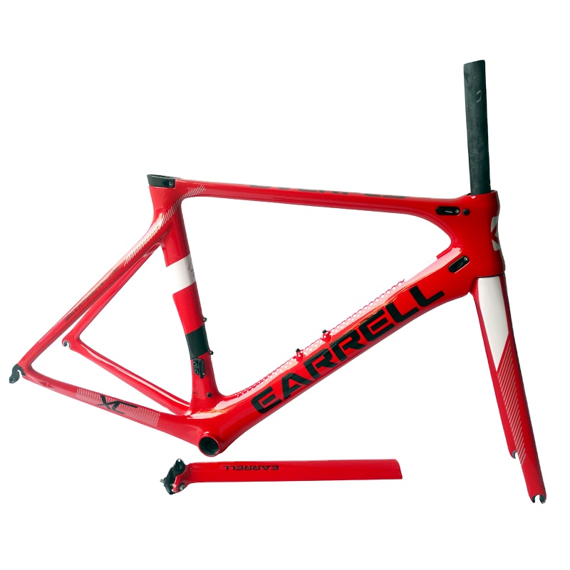 NEW carbon fiber road frame Di2&Mechanical racing bike carbon road frame+fork+seatpost+headset carbon road bike EARRELL