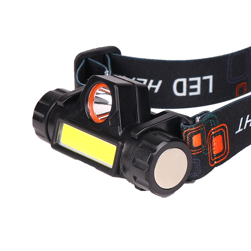Магнитное основание 7w 300 + 200lm cob XPE led USB Перезаряжаемый светодиодный налобный фонарь на открытом воздухе