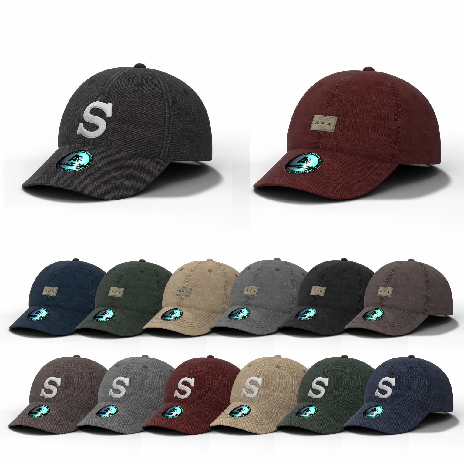 Classic Custom Embroidery Logo Washed Cotton Baseball Caps, Professional Design, Laser Sticker, Old Style, Fashion