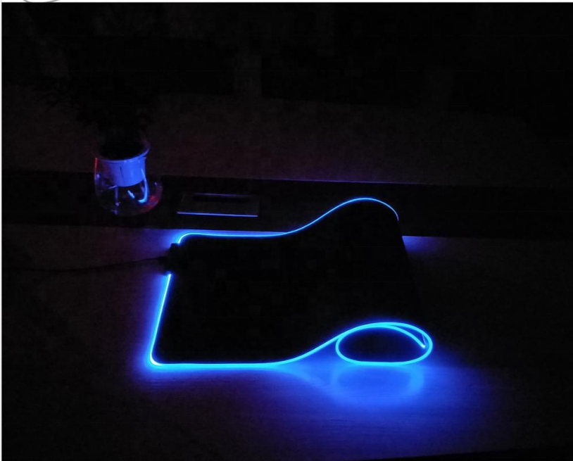Оригинальный светящийся светодиодный коврик для мыши Amazon размера XXL RGB, нескользящий USB резиновый базовый Коврик для клавиатуры, коврик для мыши со светодиодной подсветкой RGB