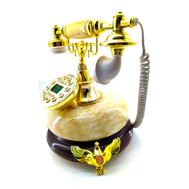 Modern Customized Design Old European Style Hot Selling European Aristocratic Home Wired Disc Button Retro Landline Telephone