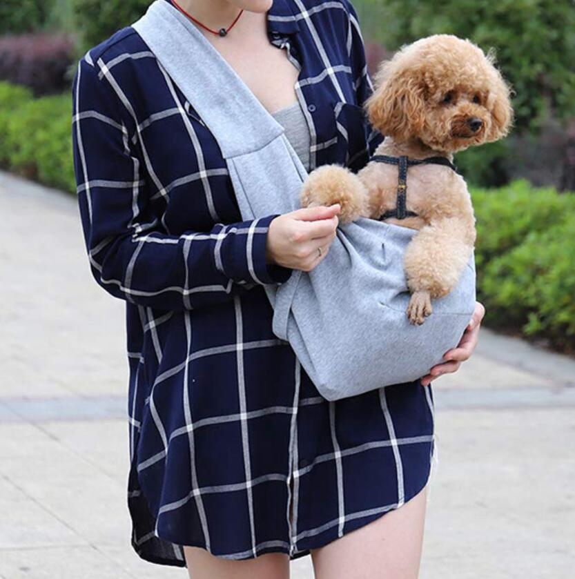 Горячая Распродажа! Летняя уличная мода pet dog carrier Мягкая Слинг сумка на плечо