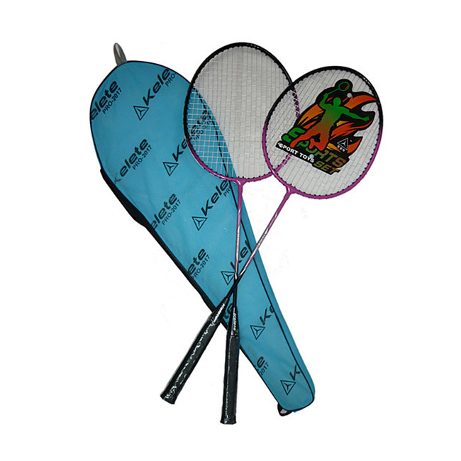Low price badminton racket set 2 rackets per set custom design and logo racket