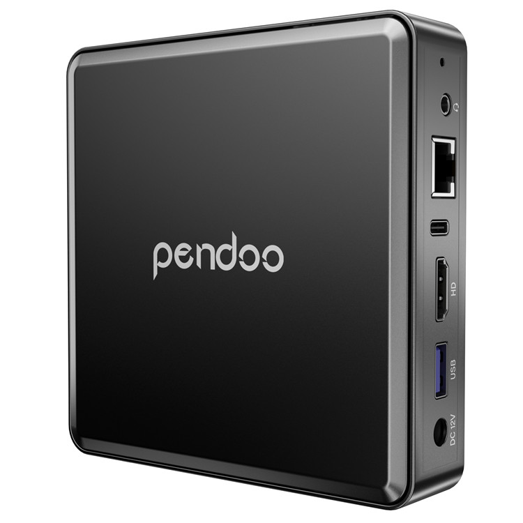 Мини-ПК pendoo, 4 ГБ, 64 ГБ, корпус от производителя сервера без вентилятора, intel gaming, windows 10 pro, промышленный мини-ПК