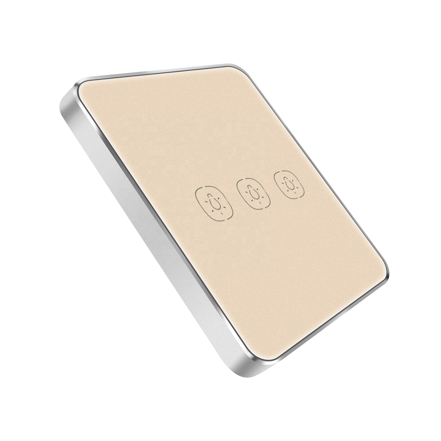 Наклейка с сенсорным выключателем Tuya smart zigbee с алюминиевой рамкой