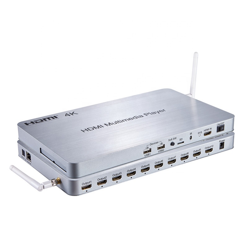 Медиаплеер HDMI1.4, 4K x 2K, 10 способов, Поддержка ИК-управления, максимальная пропускная способность 300 МГц
