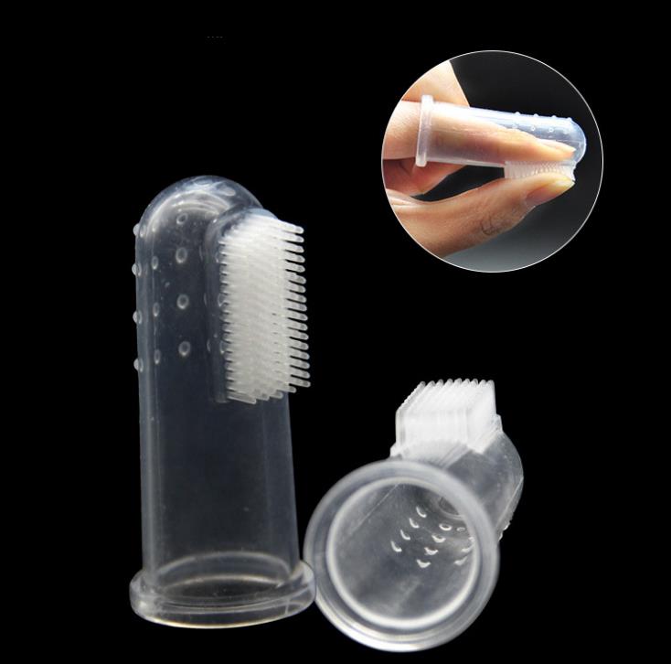 Soft Pet Finger Toothbrush Teddy Dog Brush Bad Breath Tartar Teeth Care Dog Cat Cleaning Supplies Soft Tooth Brush