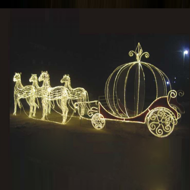 Christmas led santa claus deer carriage outdoor decoration lights