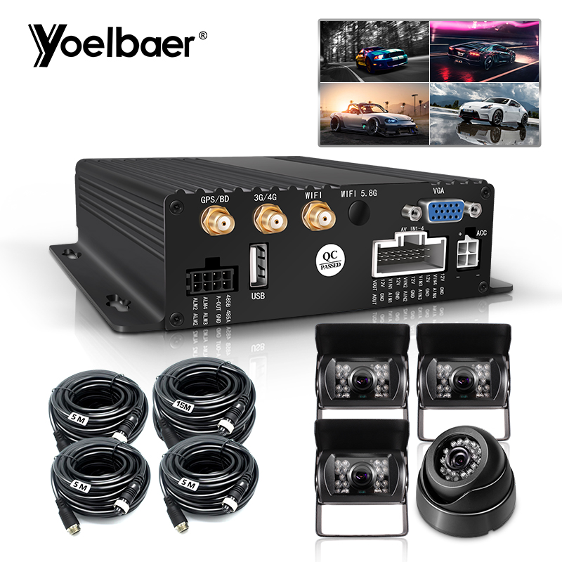 4G, GPS, Wi-Fi, для мобильного телефона, ПК МОНИТОР MDVR 1080P 4CH DVR Мобильная система цифровой видео и аудио записывающее устройство с AHD камеры системы