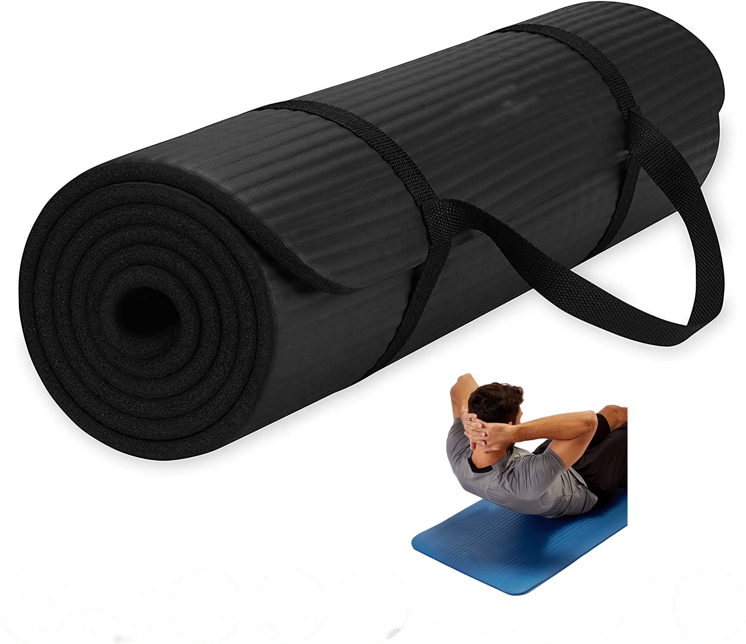 Wholesale Fitness Yoga Mats Custom Logo Print Eco Friendly Double Side Home Exercise Gym Workout Sports TPE Yoga Mat