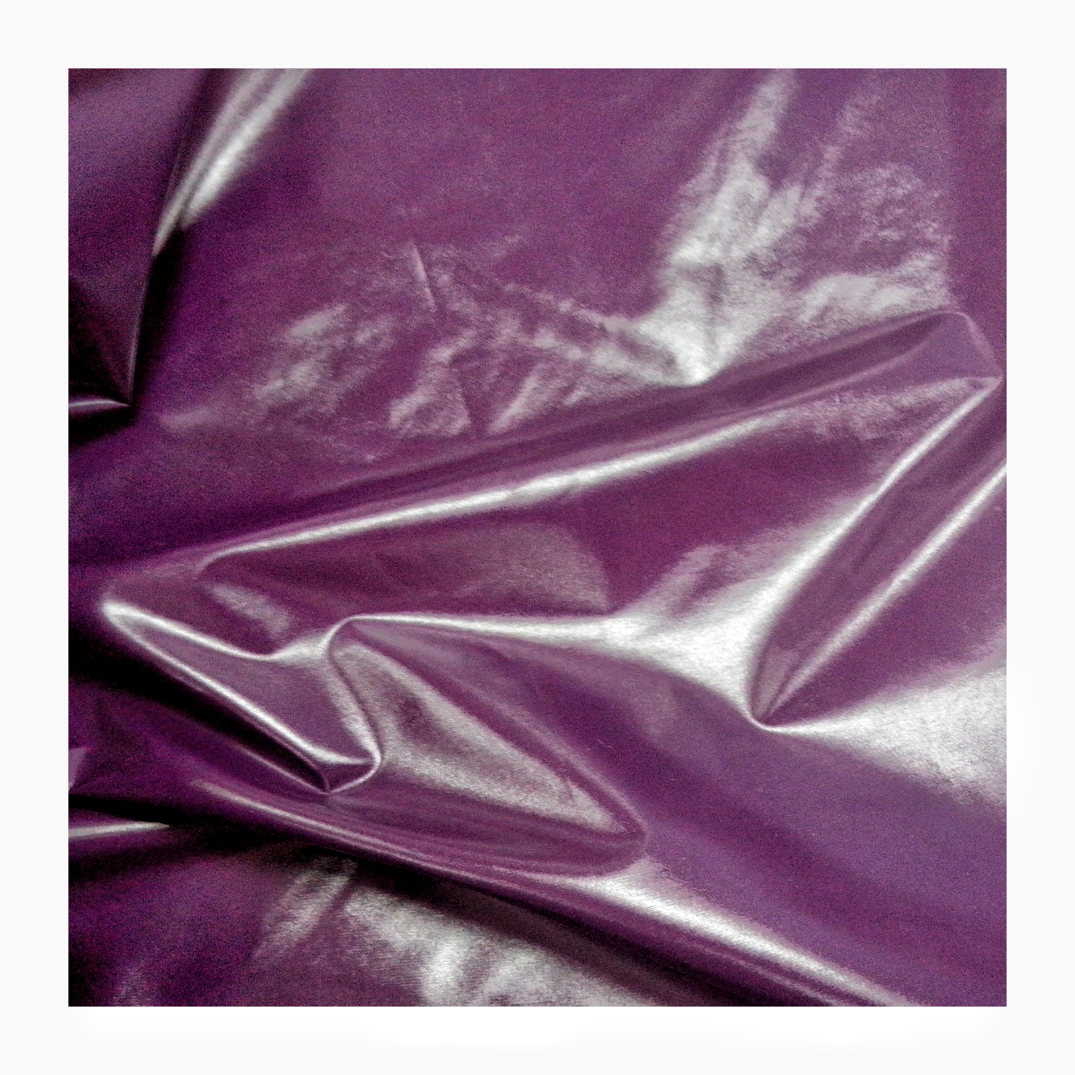 100 Nylon pu coating shiny down jacket fabric