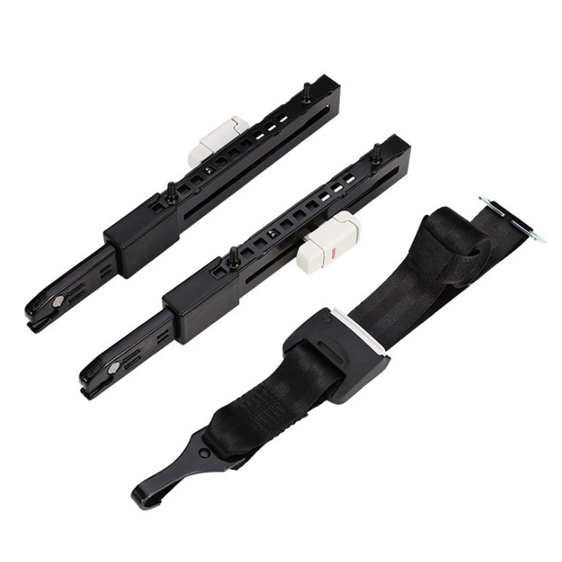 Powder coating tensile strength 10000KN steel adjustable ISOFIX latch connector car seat strap anchor fix for child seat