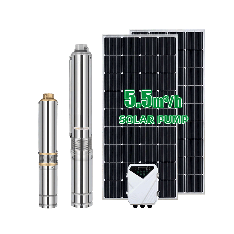 48V 72V 110V солнечный насос системы для использования на глубине до 45 м потока 3DPC 3 ''DC Бесщеточный насос на солнечных батареях с пластиковый импеллер, 5 ~ 7.5m 3/ч 500 ~ 1500w