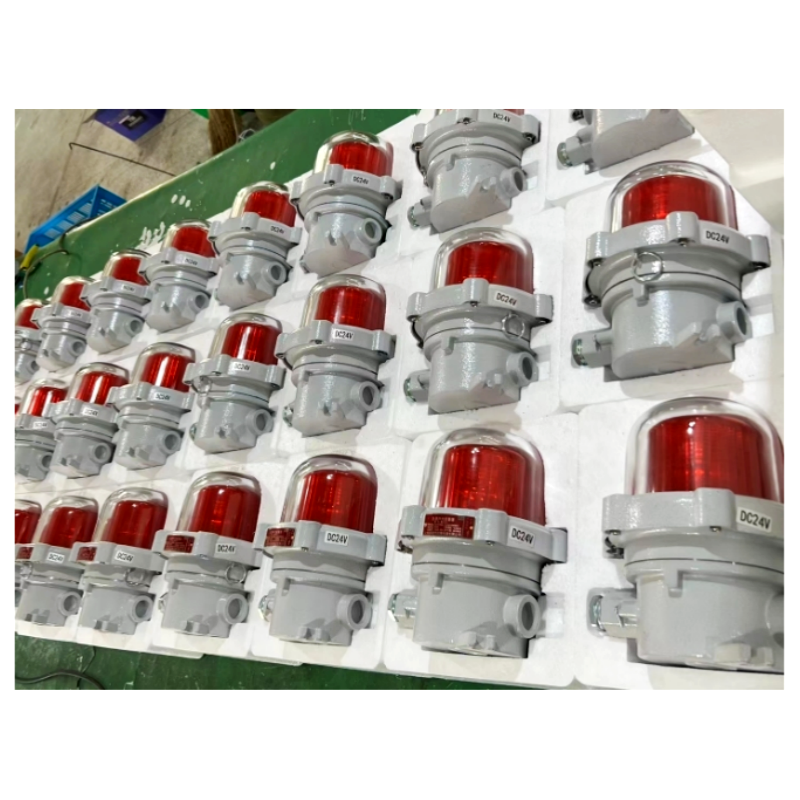 ATEX LED 5W IP66 24v dc flame proof flash lights with buzzer warning lamps explosion-proof strobe beacon lights