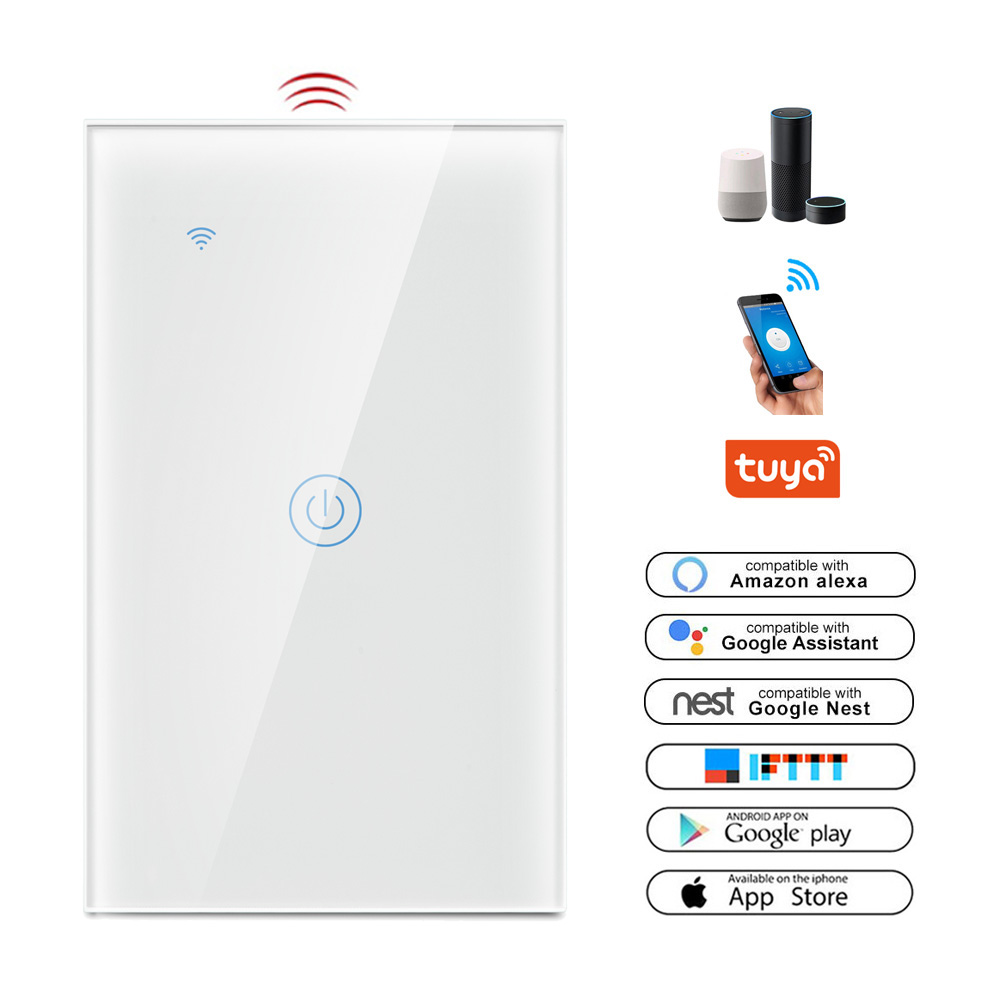 Ledeast DS121-1 стандарт сша, 1 комплект, Smart WiFi выключатель света, работает с amazon Alexa и Google Home