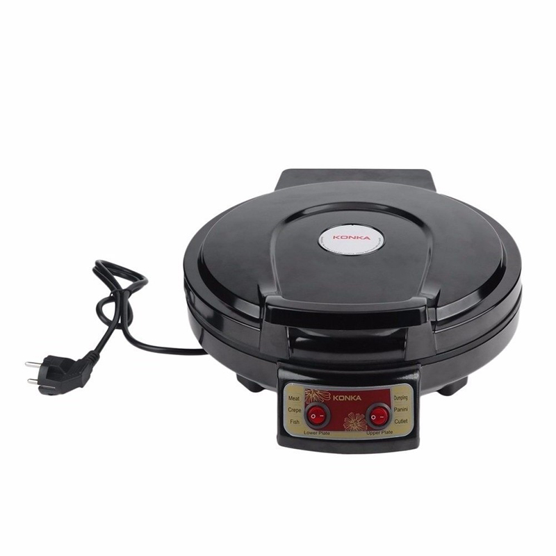 KONKA 220V с антипригарным покрытием электрическая блинница пиццы блинница креп делая сковорода для домашний кухонный инструмент для приготовления пищи сковорода