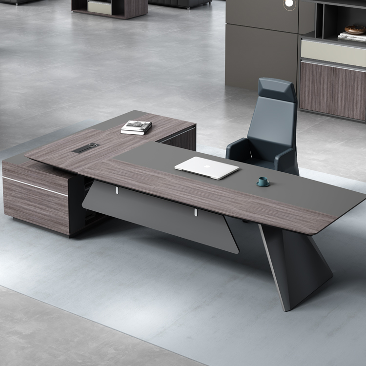 China Manufacturer Superior Materials Wood Office Table Modern White Executive Office Desk