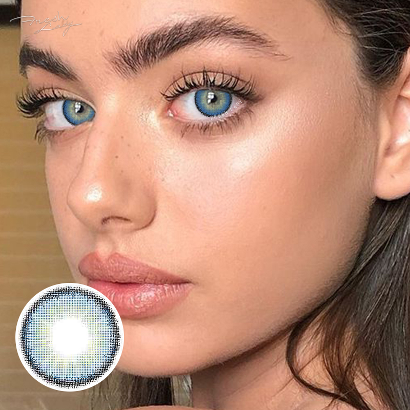 Fresh Lady Египет коллекция 14 мм круглые коричневые косметические контактные линзы