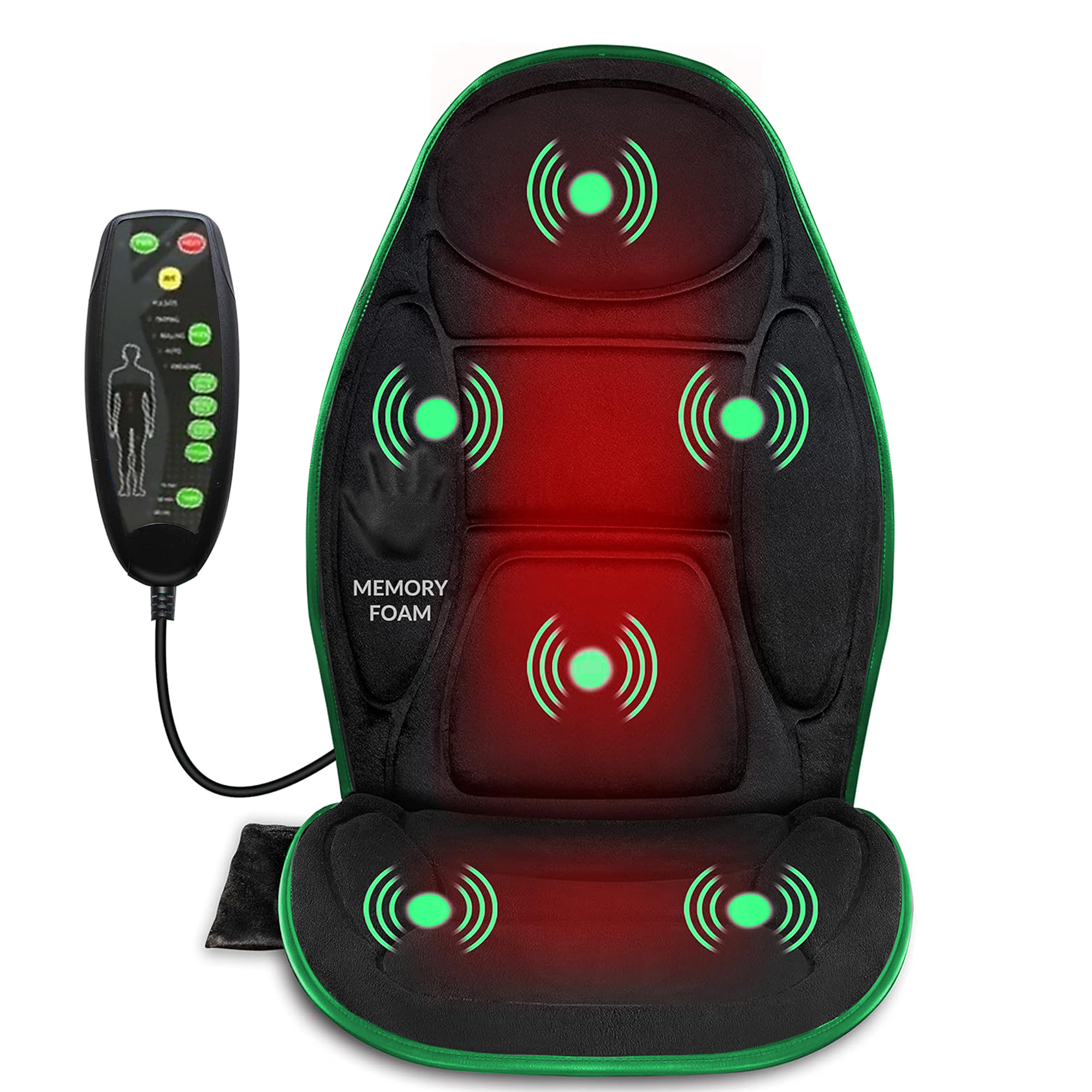 Best Back Massage Cushion With 3 Massager Motors and 2 Heat Levels, Massage Chair Pad for Home Office