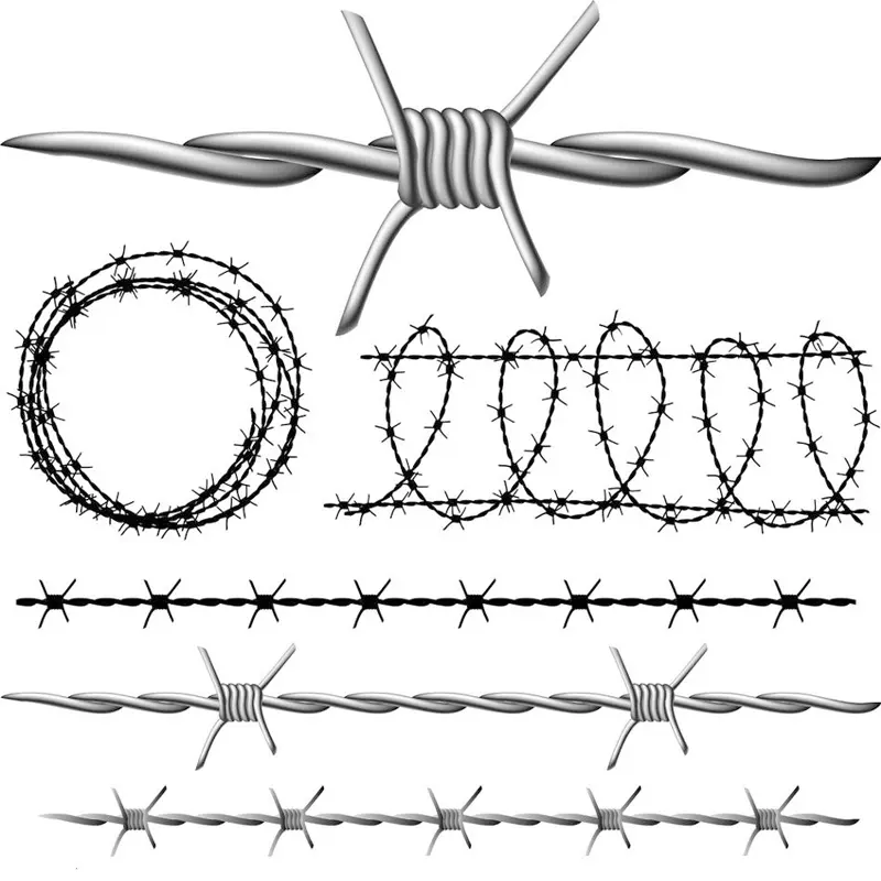China Factory Electro Galvanized Barbed Wire Price In Roll Barbed Protecting Mesh