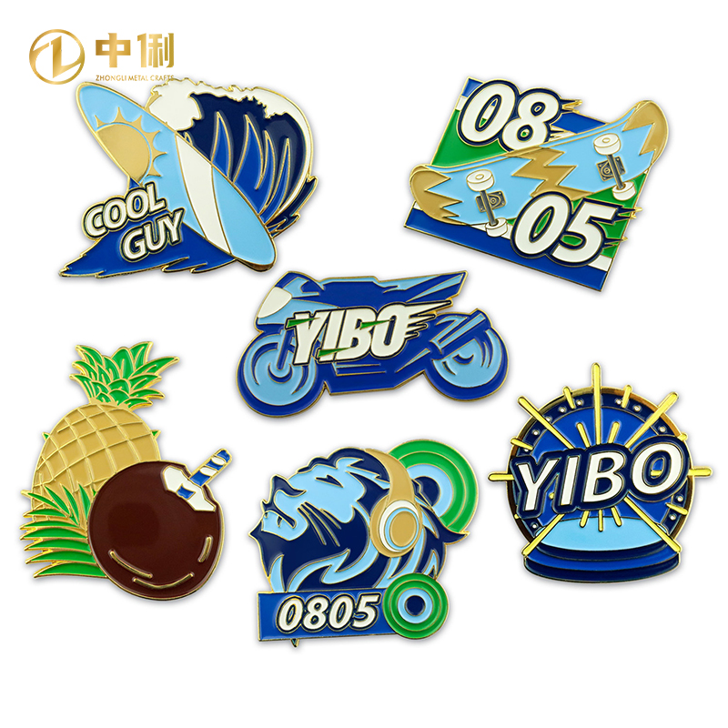 Wholesale Legend Zelda Breath Wild Metal Badge Link's Kingdom Tears Shield Pins Gold Plated Magnet Art Logo Souvenir Brooch Pinn