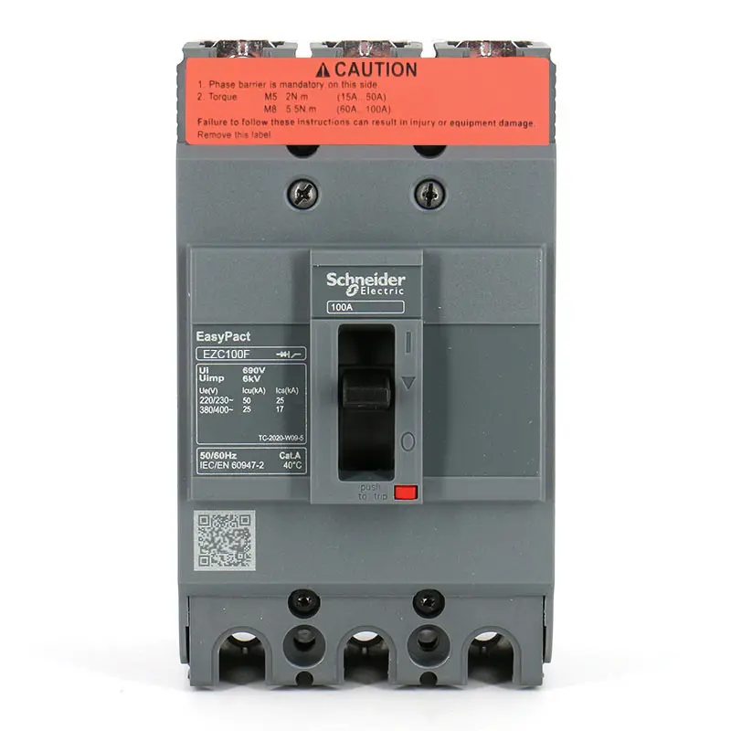 Высококачественный 3P schneider Easypact EZC EZC100F 100A MCCB