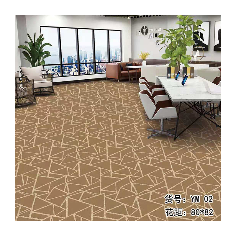 Wholesale high quality commercial use polypropylene material beautiful floral pattern soft fluffy hotel jacquard carpet