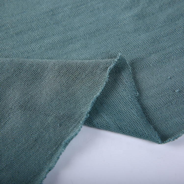 Factory top quality plain dyed hacci knitted custom best price rayon fabric
