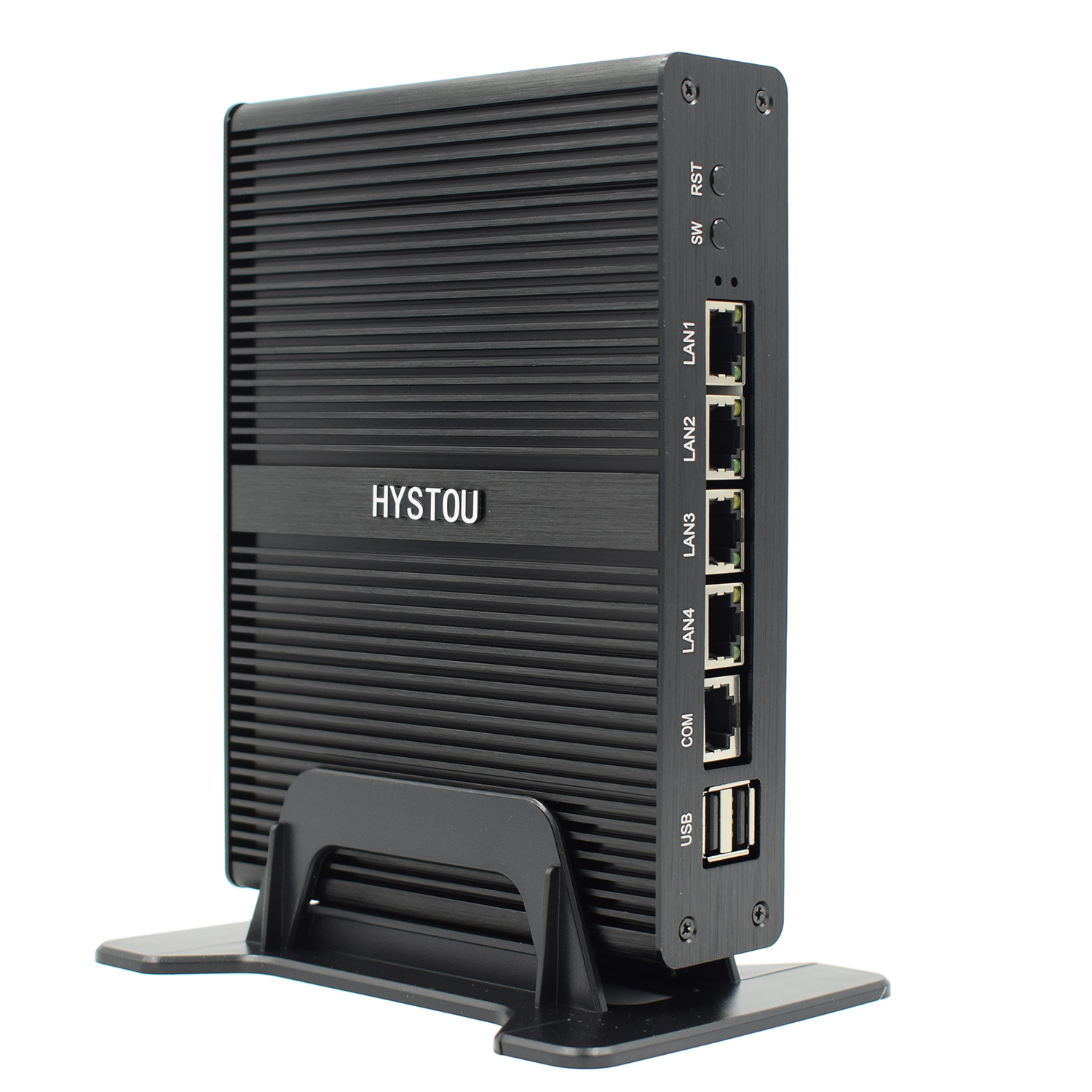 HYSTOU J1900 Industrial Mini PC Server DRR3 RAM Firewall Pfsense with 4 Lan