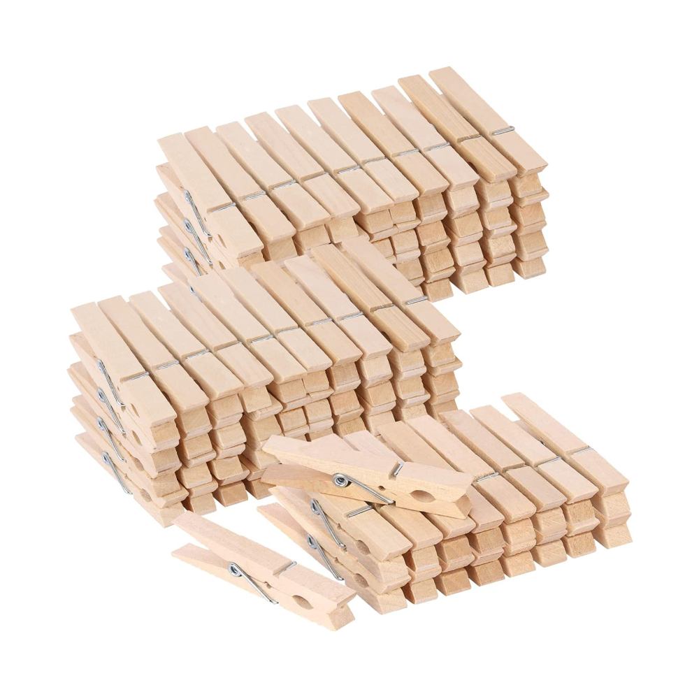 Heavy Duty Outdoor Clothespins for Hanging Clothes Wooden Clips Large Close Pins Clothing Pegs for Crafts
