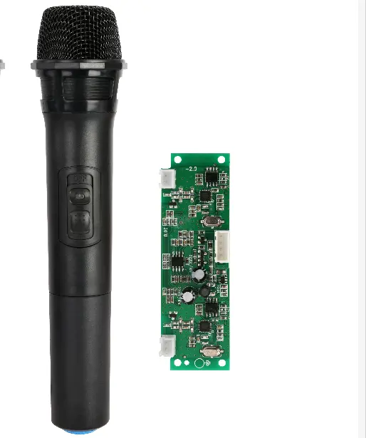 VHF беспроводной микрофон с печатной платой приемника материалы для динамика на колесиках